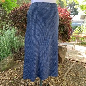 J. Jill NWT Love Linen Maxi Skirt Navy XLP